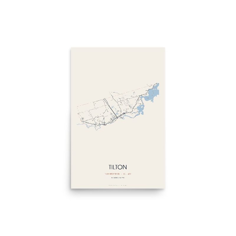 Tilton Street Map Poster · Linen