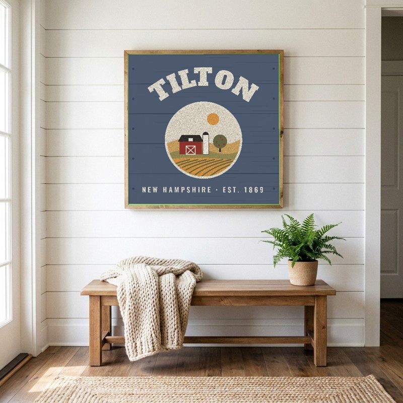 Tilton Hometown Wood Sign