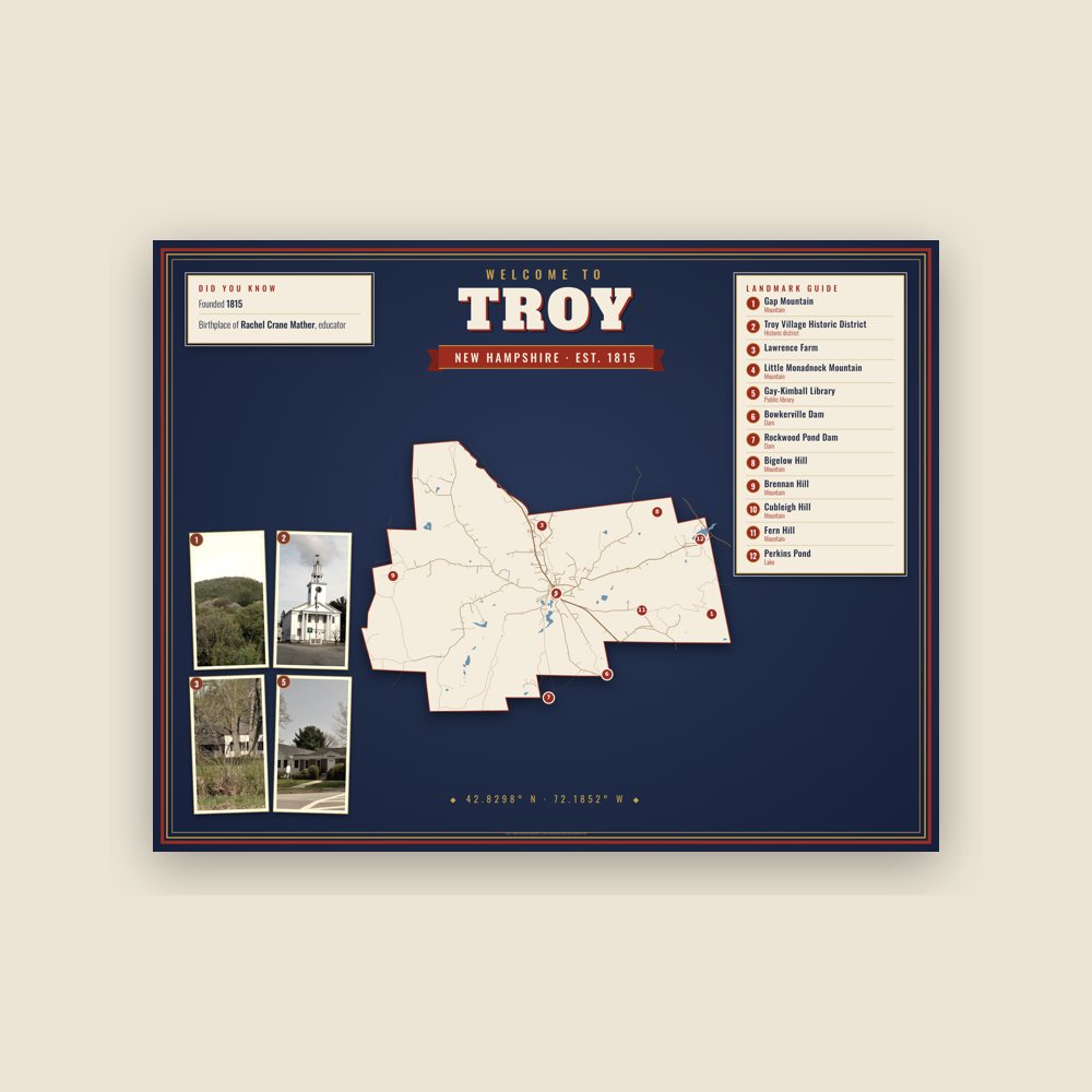 Troy Map Placemat
