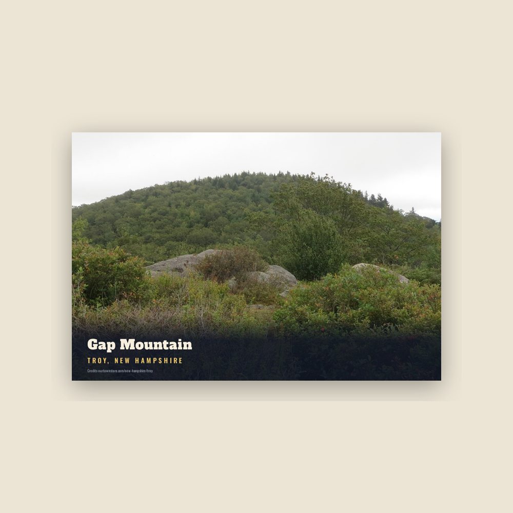 Troy Gap Mountain Postcard