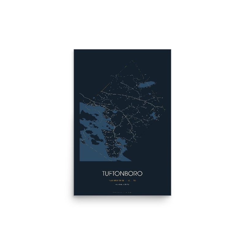 Tuftonboro Street Map Poster · Midnight