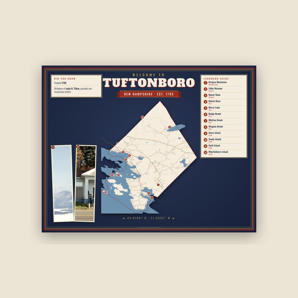 Tuftonboro Map Placemat