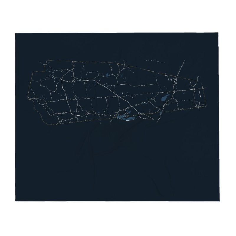 Unity Street Map Throw Blanket