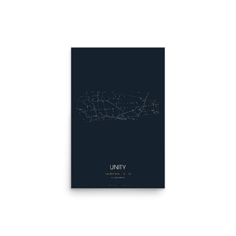 Unity Street Map Poster · Midnight