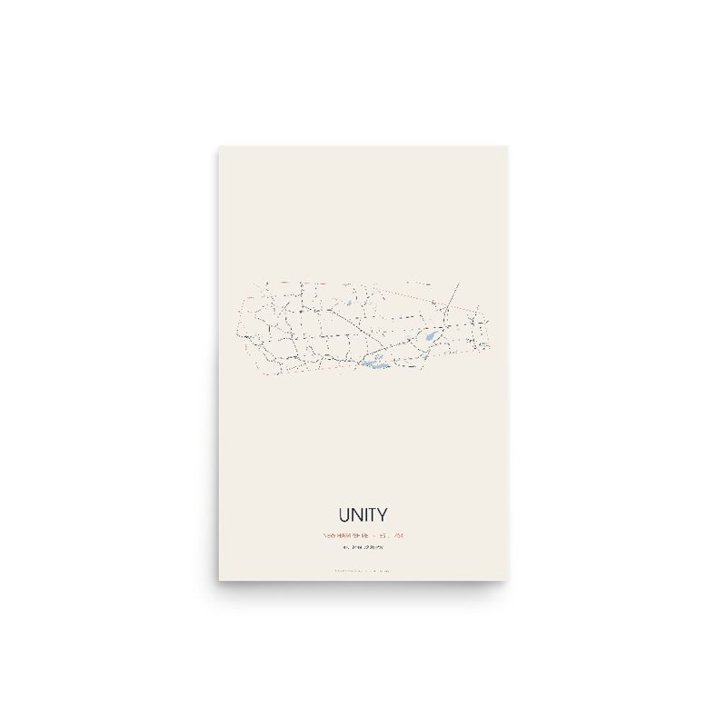 Unity Street Map Poster · Linen