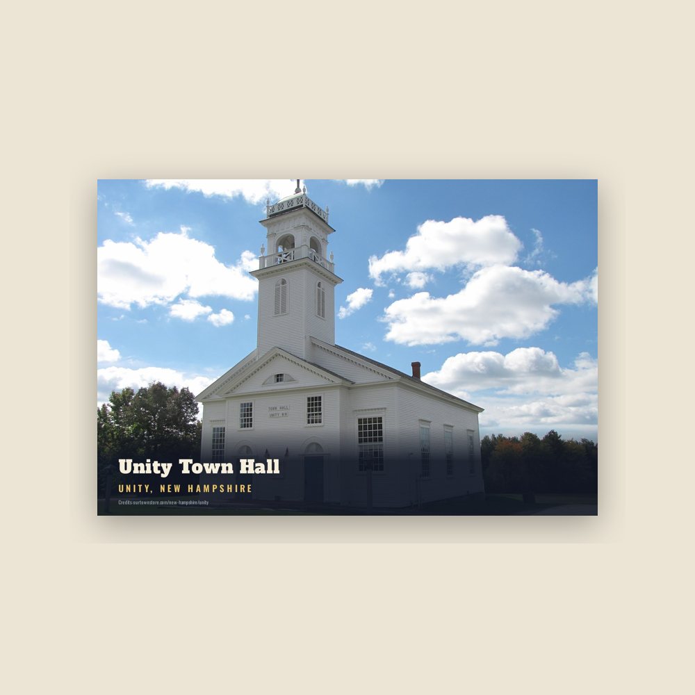 Unity Unity Town Hall Postcard