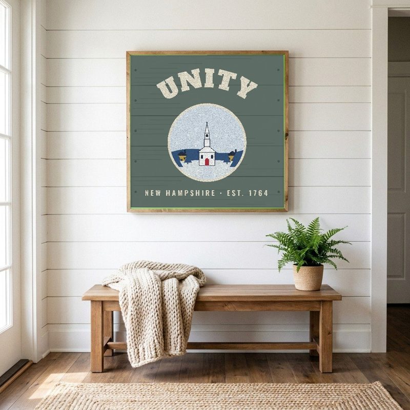 Unity Hometown Wood Sign