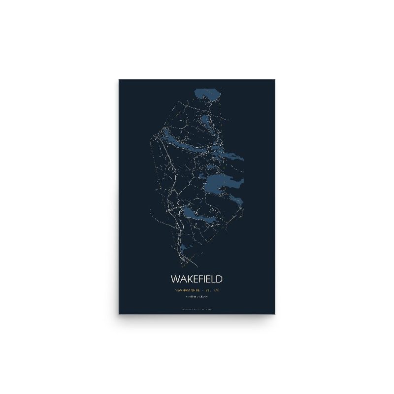 Wakefield Street Map Poster · Midnight