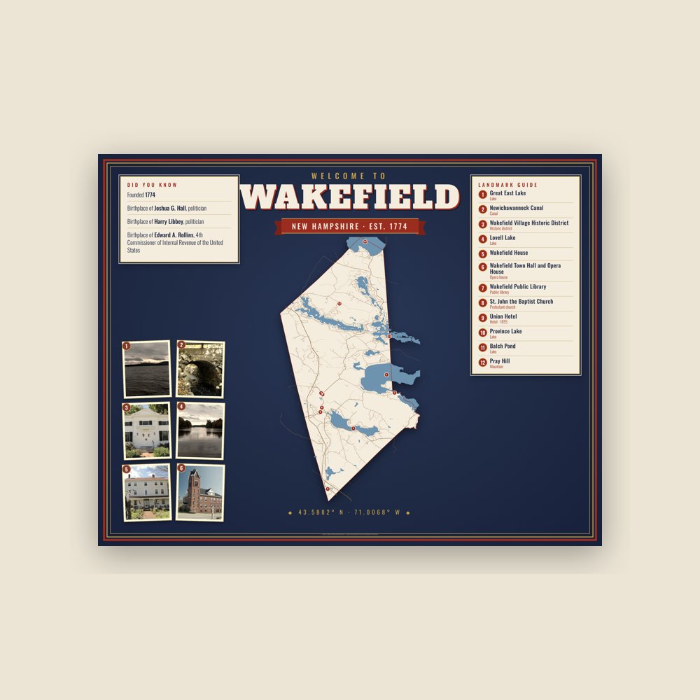 Wakefield Map Placemat