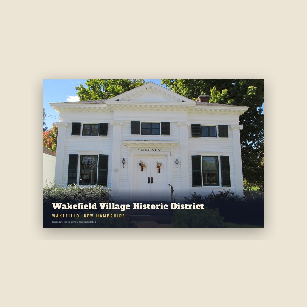 Wakefield Wakefield Village Historic District Postcard
