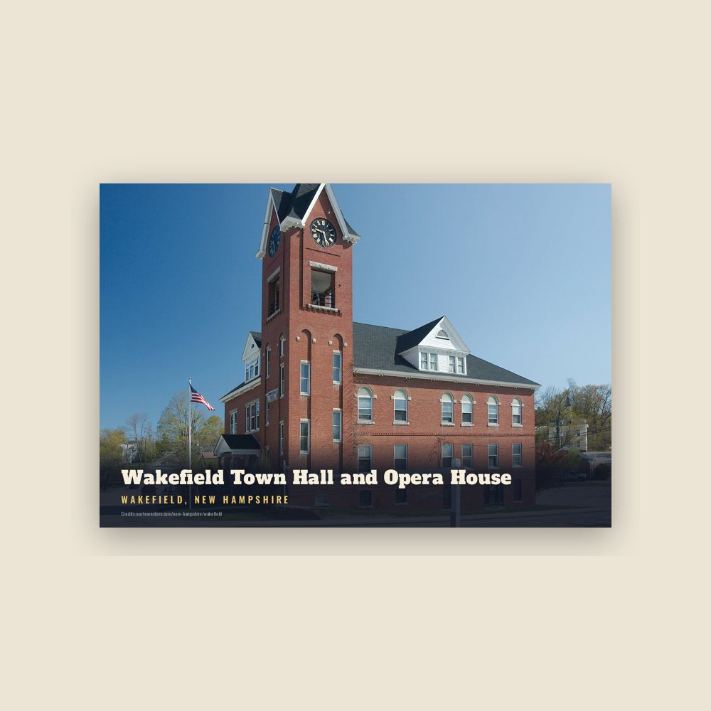 Wakefield Wakefield Town Hall and Opera House Postcard