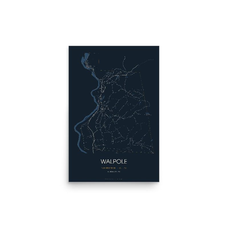 Walpole Street Map Poster · Midnight