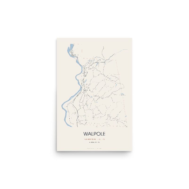 Walpole Street Map Poster · Linen
