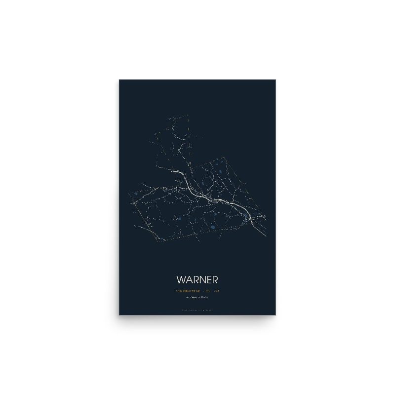Warner Street Map Poster · Midnight