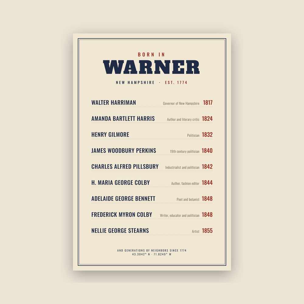 Warner “Born In” Poster