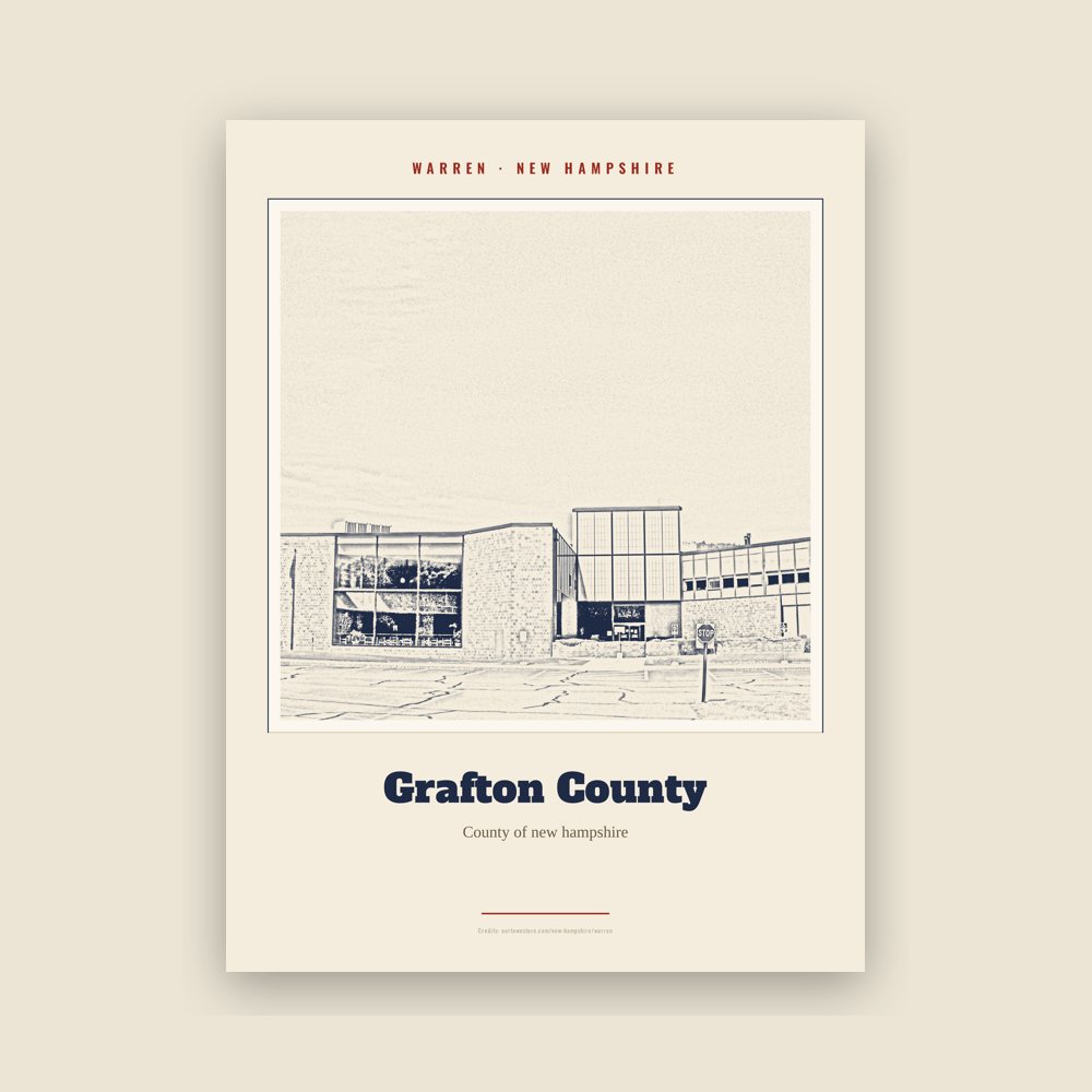 Warren Grafton County Landmark Print