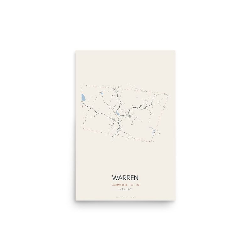 Warren Street Map Poster · Linen