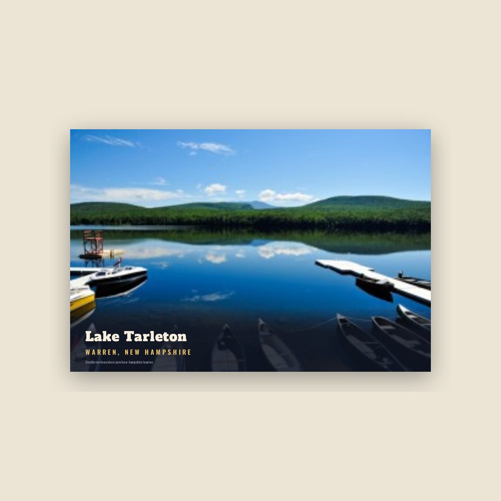 Warren Lake Tarleton Postcard