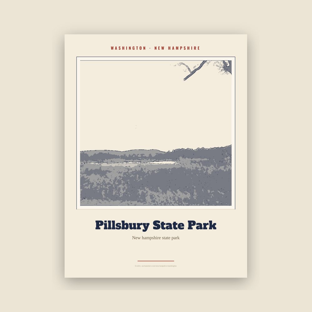 Washington Pillsbury State Park Landmark Print