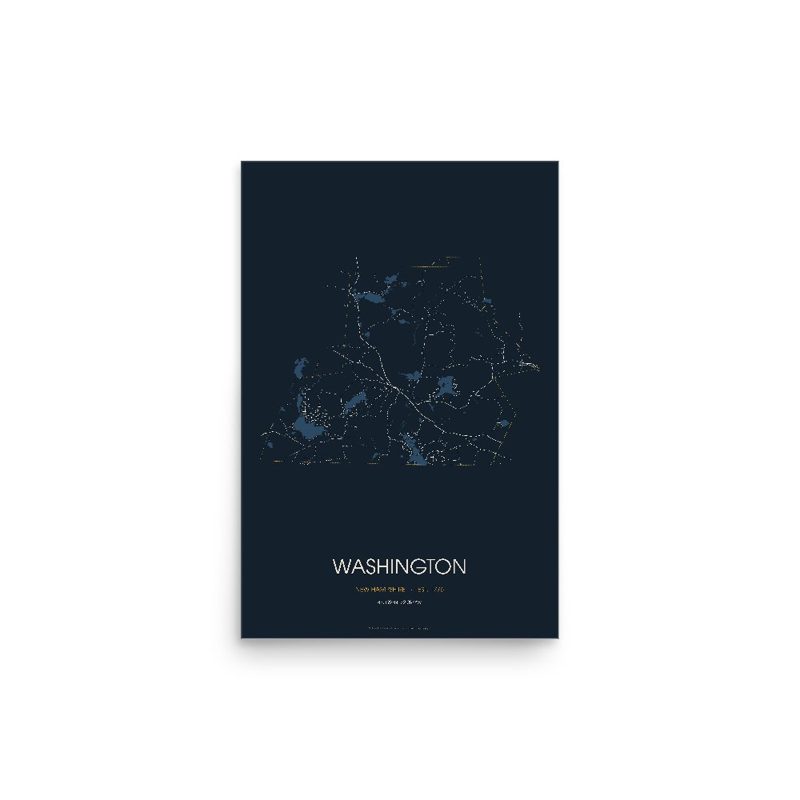 Washington Street Map Poster · Midnight