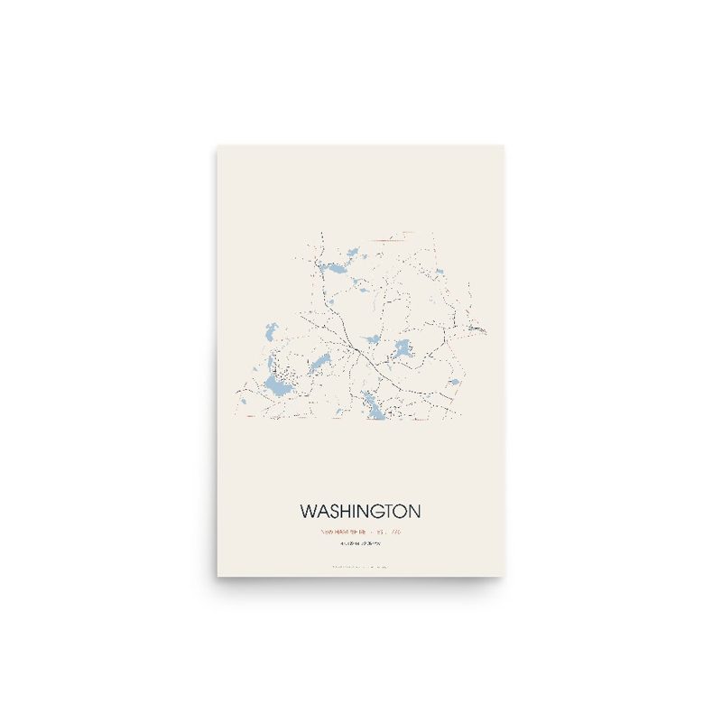 Washington Street Map Poster · Linen