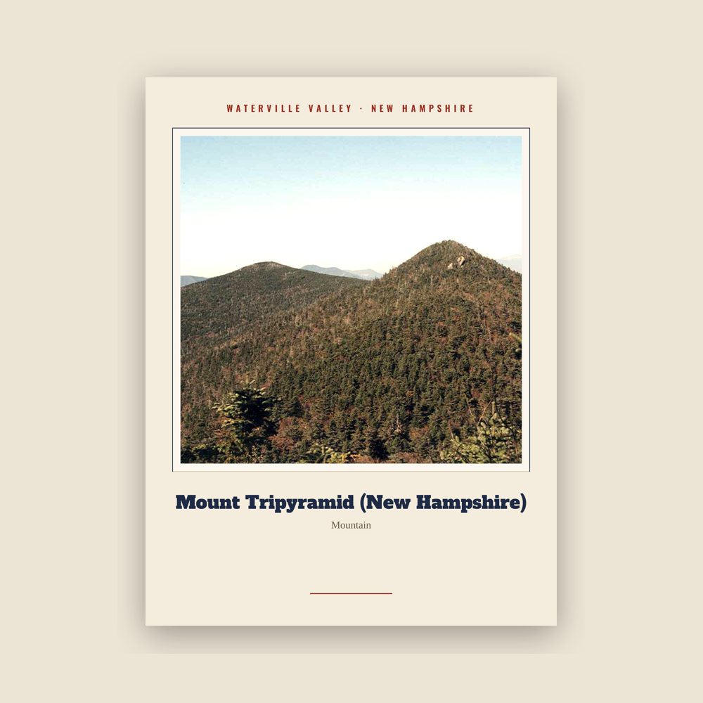 Waterville Valley Mount Tripyramid (New Hampshire) Landmark Print
