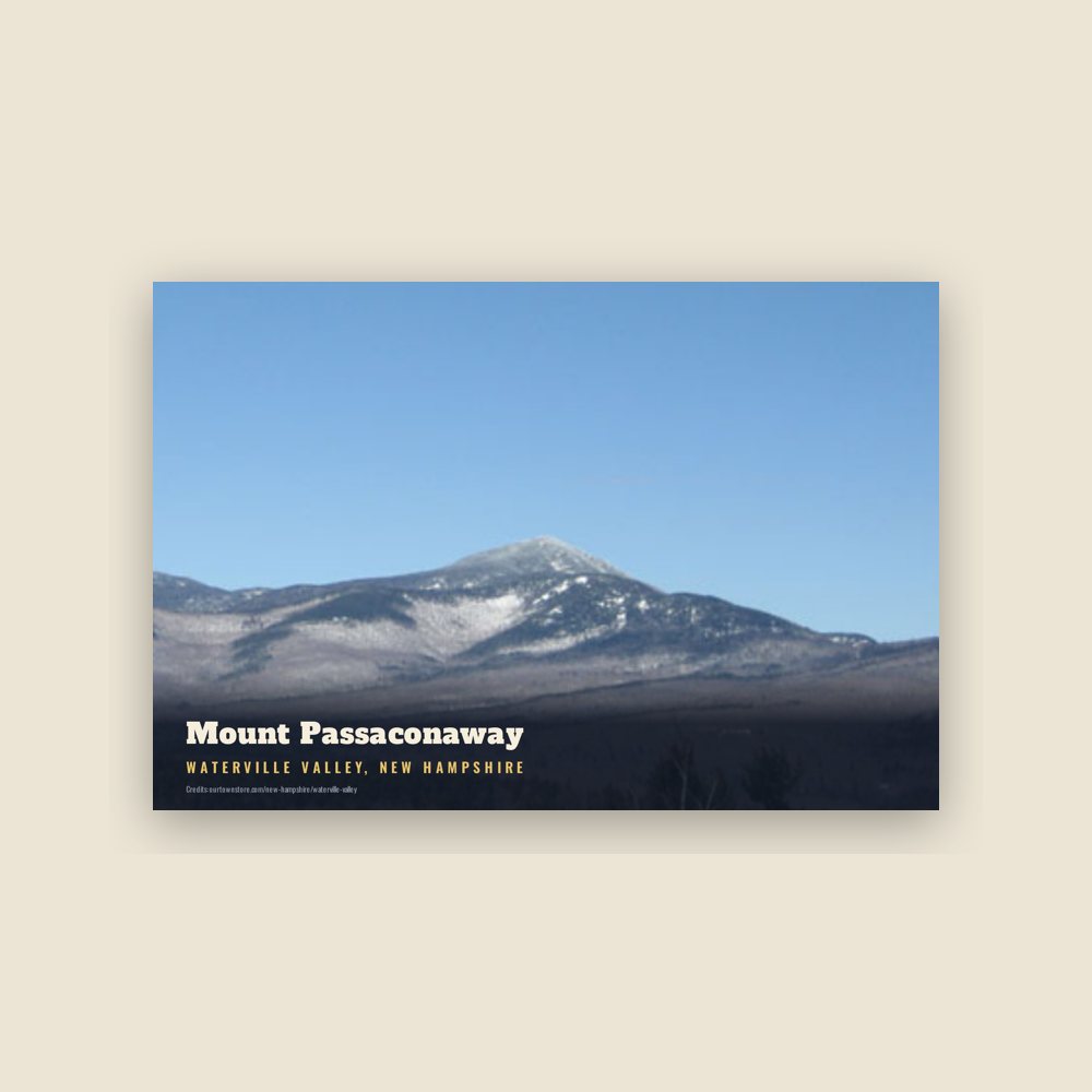 Waterville Valley Mount Passaconaway Postcard