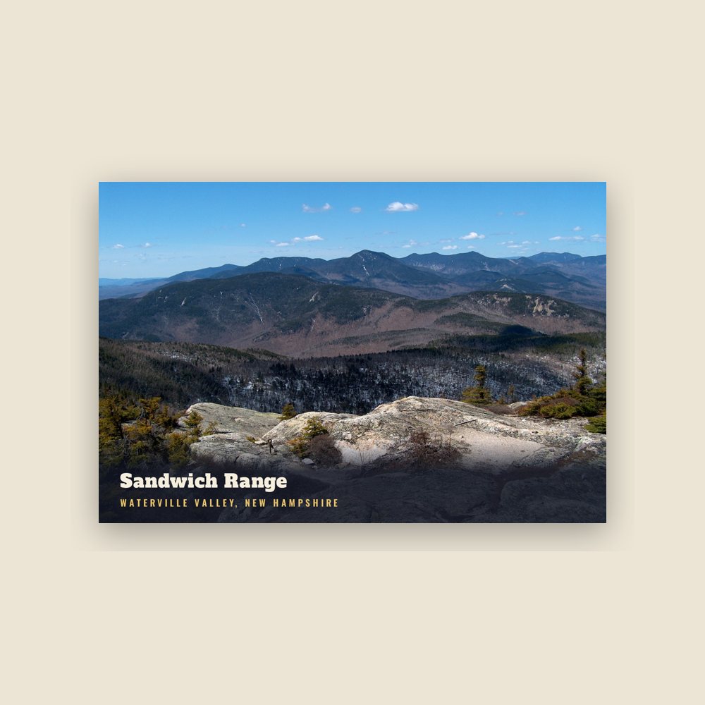 Waterville Valley Sandwich Range Postcard