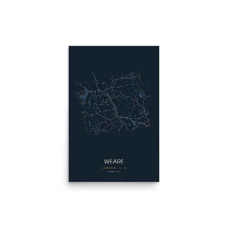 Weare Street Map Poster · Midnight