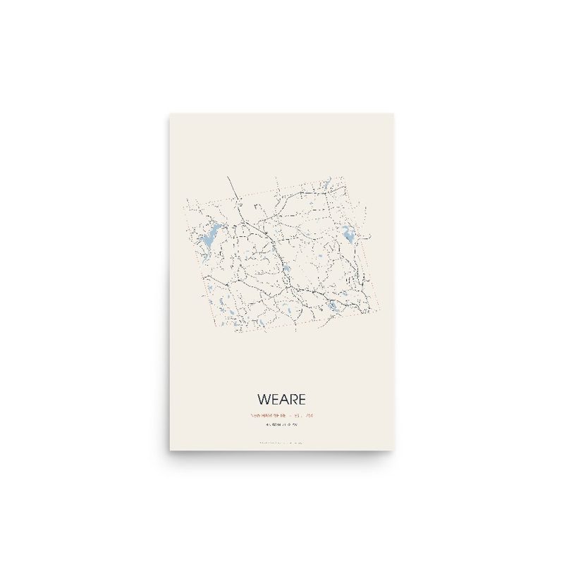 Weare Street Map Poster · Linen