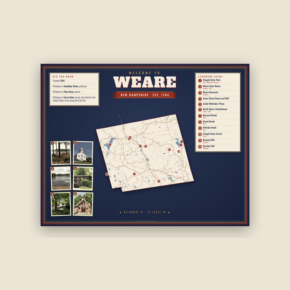 Weare Map Placemat
