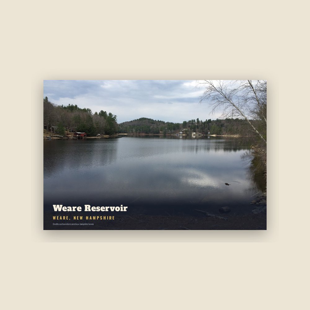Weare Weare Reservoir Postcard
