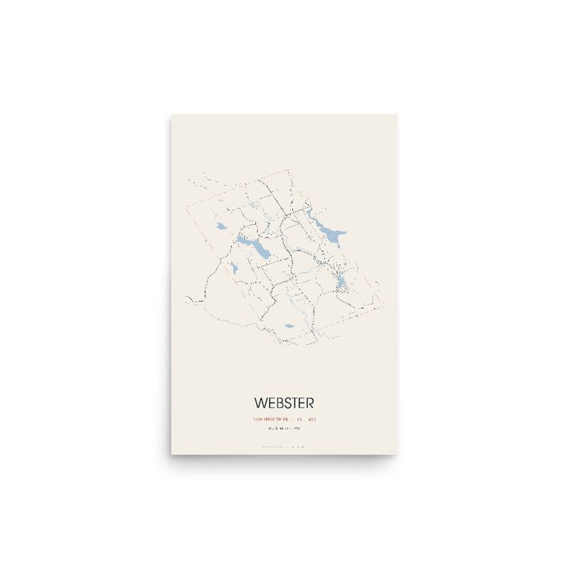 Webster Street Map Poster · Linen