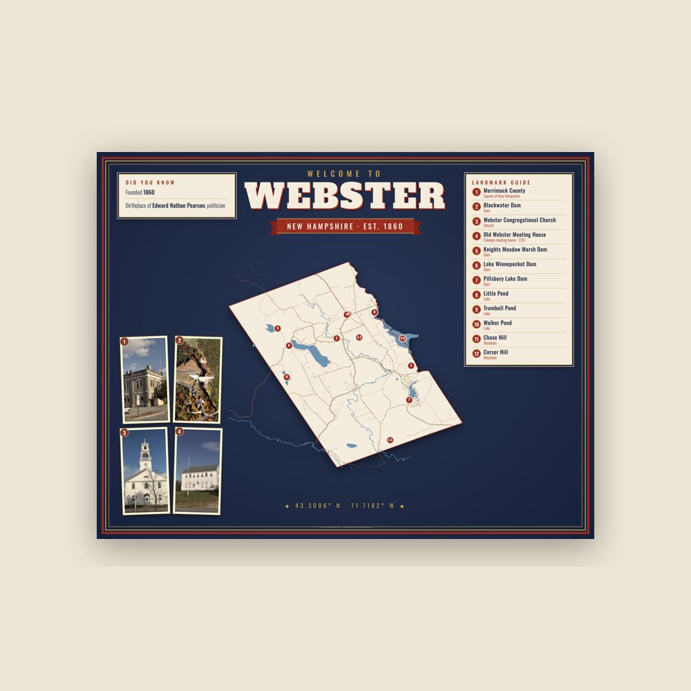 Webster Map Placemat
