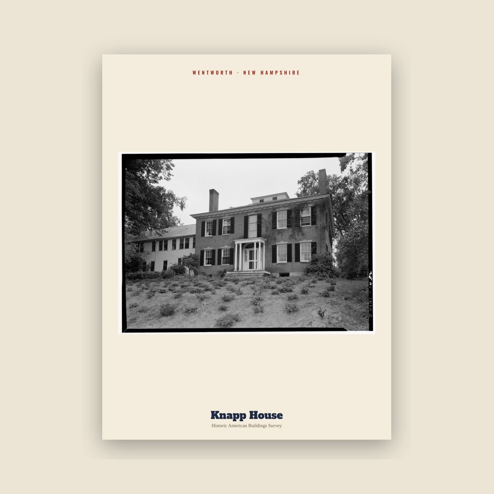 Wentworth Knapp House Archive Print