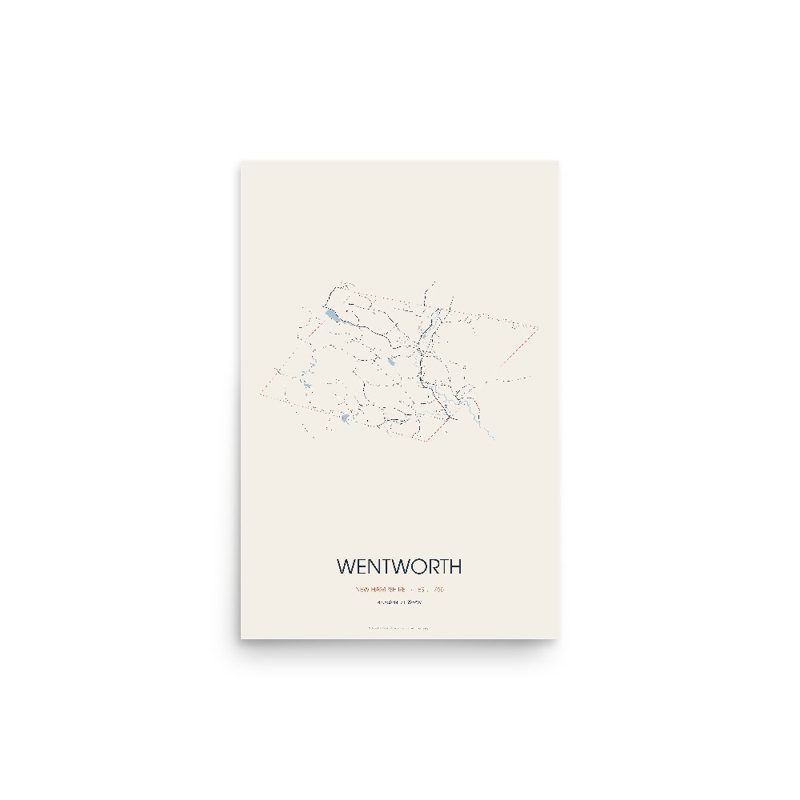 Wentworth Street Map Poster · Linen