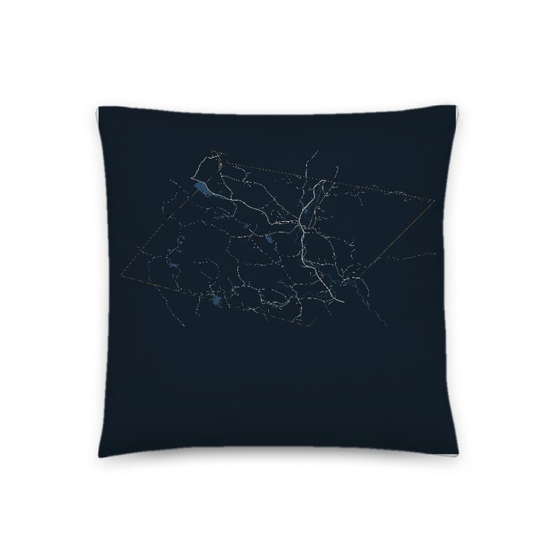 Wentworth Map Throw Pillow