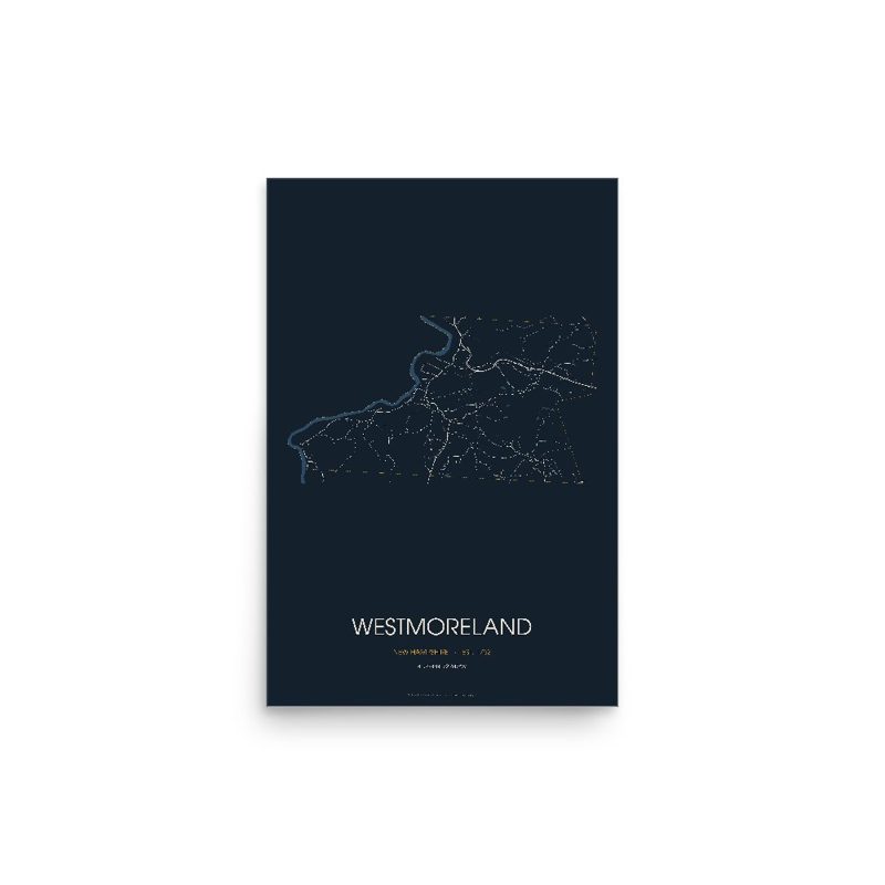 Westmoreland Street Map Poster · Midnight