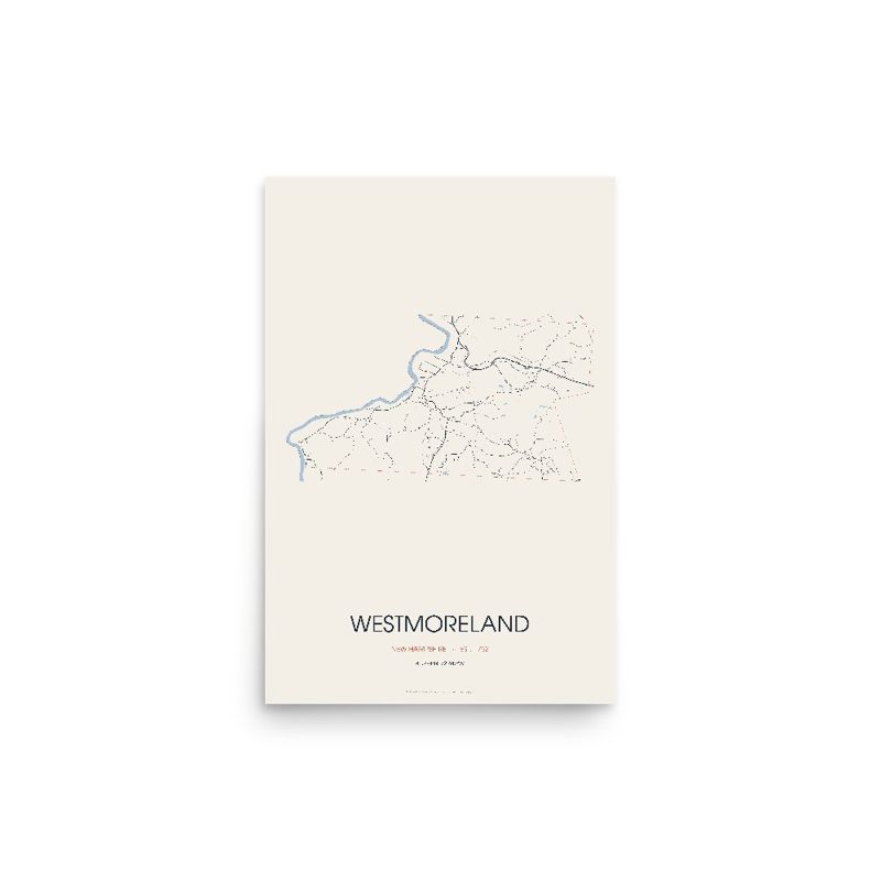 Westmoreland Street Map Poster · Linen