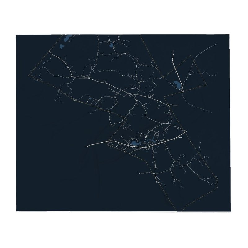Wilmot Street Map Throw Blanket