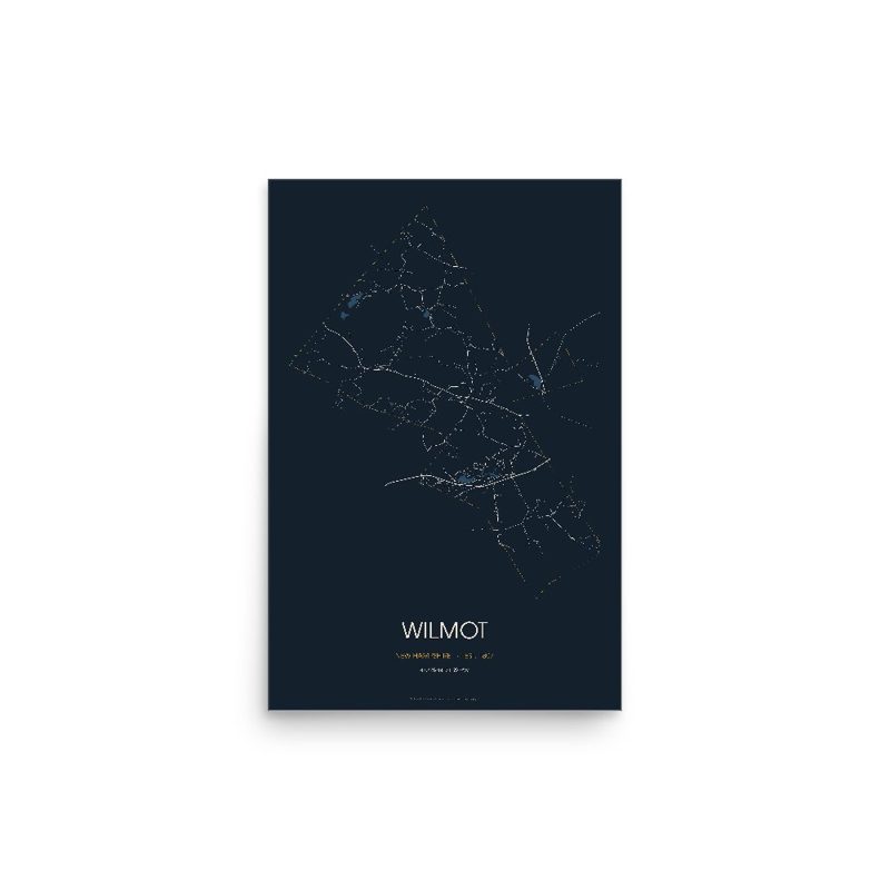 Wilmot Street Map Poster · Midnight