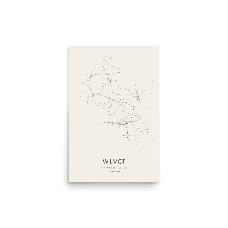 Wilmot Street Map Poster · Linen