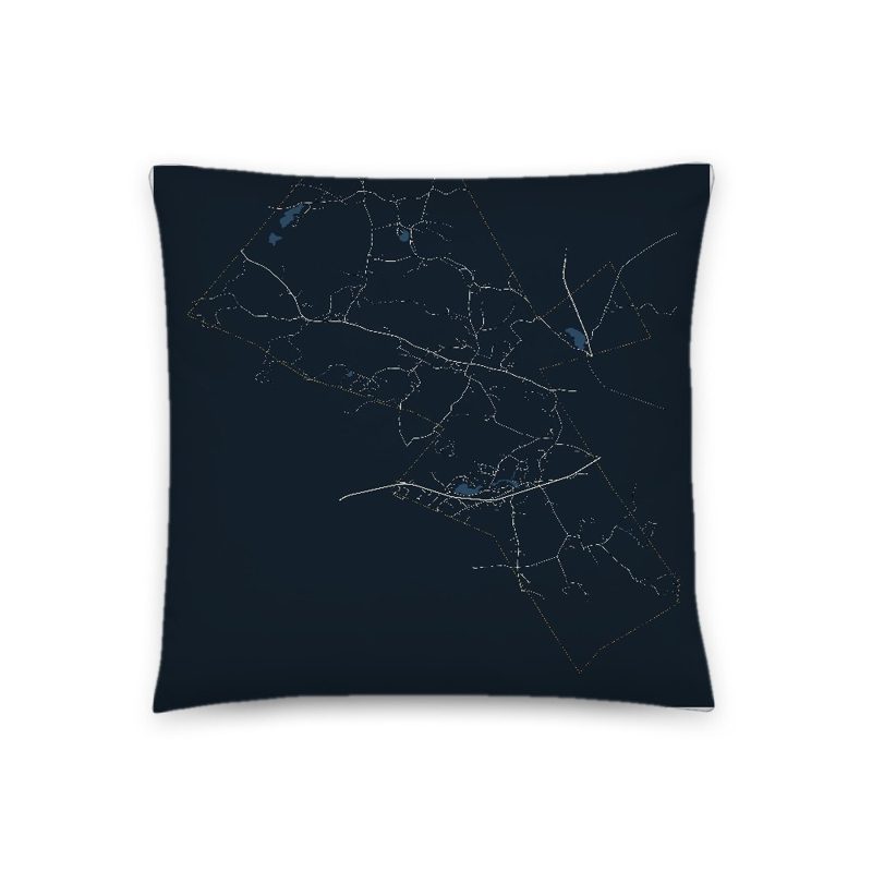 Wilmot Map Throw Pillow