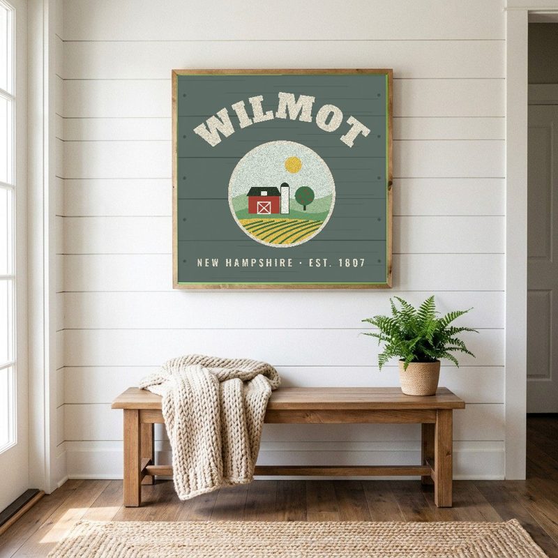 Wilmot Hometown Wood Sign