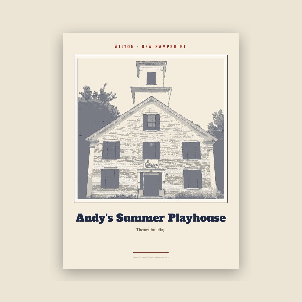 Wilton Andy's Summer Playhouse Landmark Print