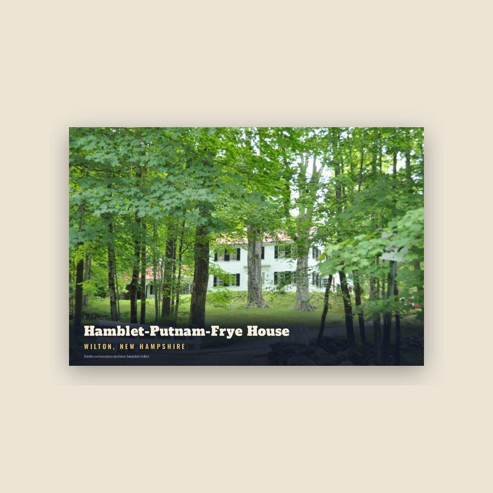 Wilton Hamblet-Putnam-Frye House Postcard
