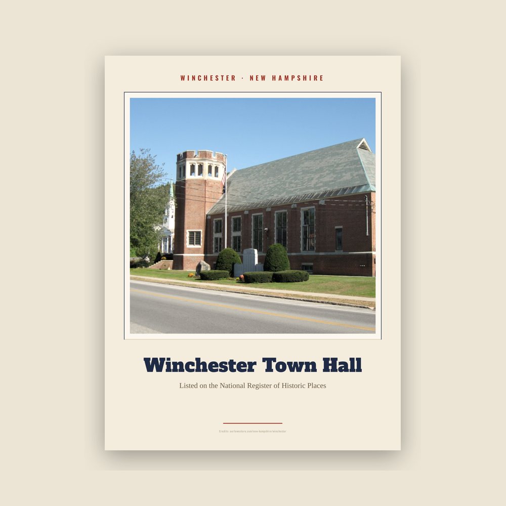 Winchester Winchester Town Hall Landmark Print