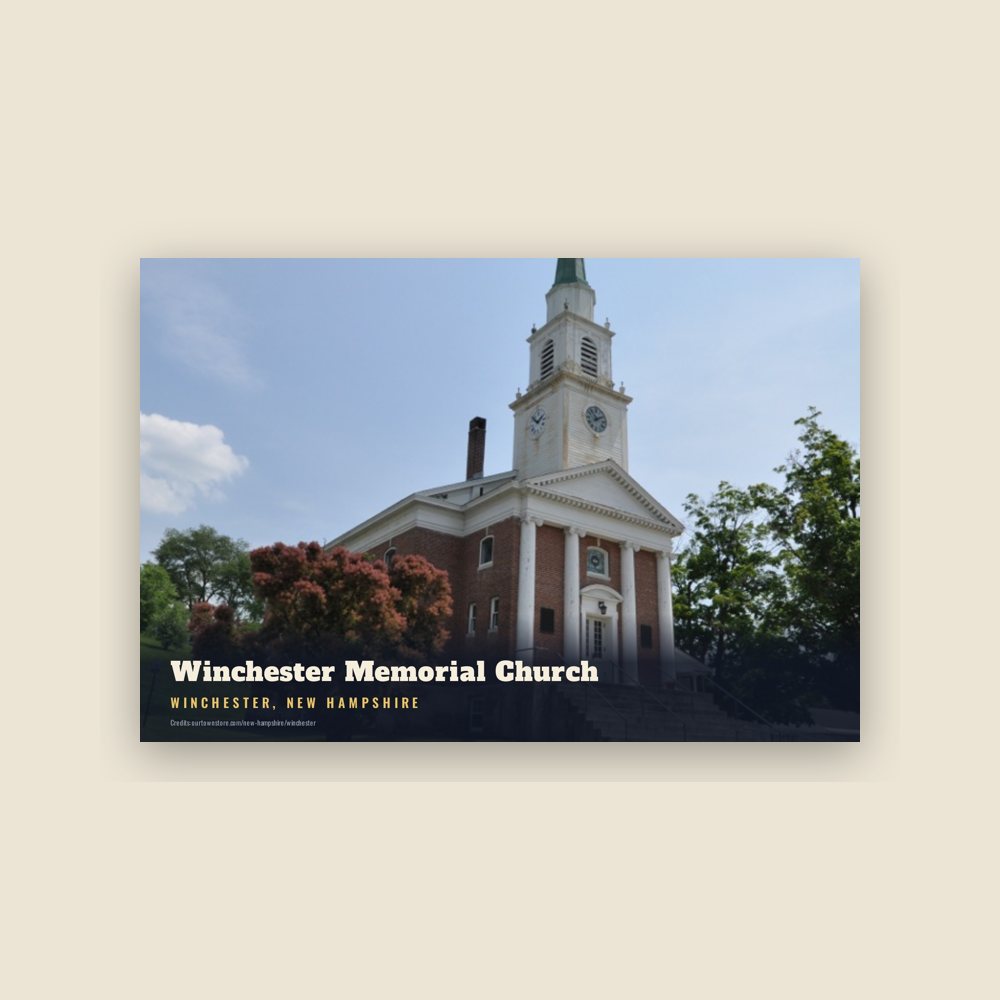 Winchester Winchester Memorial Church Postcard