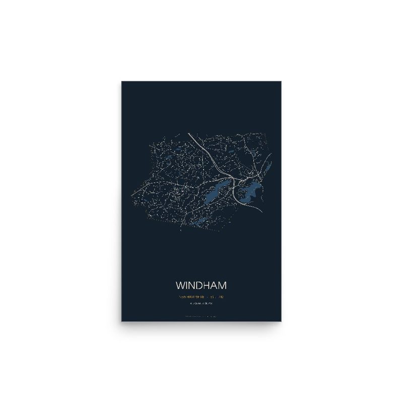 Windham Street Map Poster · Midnight