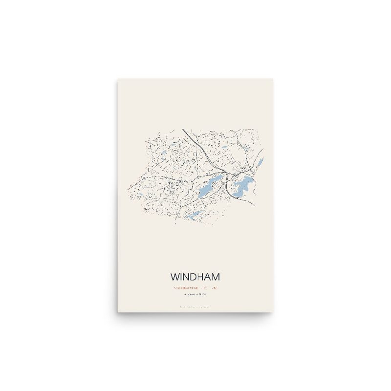 Windham Street Map Poster · Linen